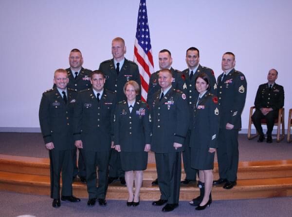 Barginear at OCS graduation